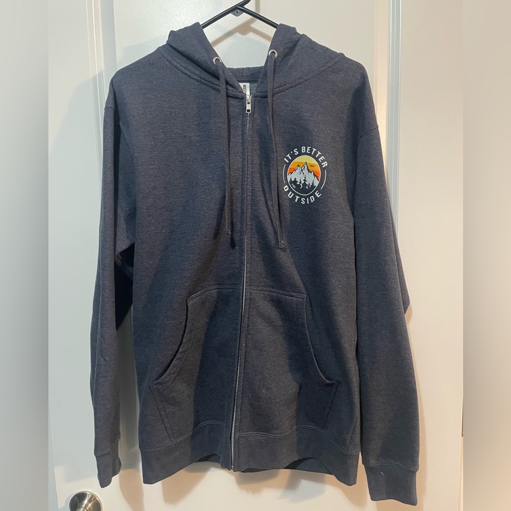 Finding Our Someday FOS It’s Better Outside Classic Hoodie in Navy Blue Sz M